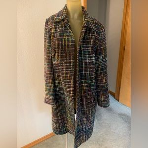 Rainbow Stitching wool-blend coat. Women’s size 18 (~street size 10)